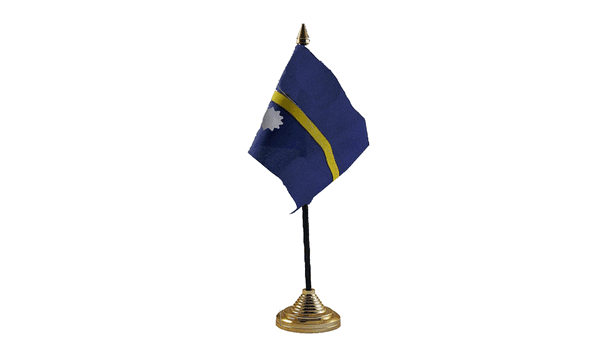 Nauru Table Flags